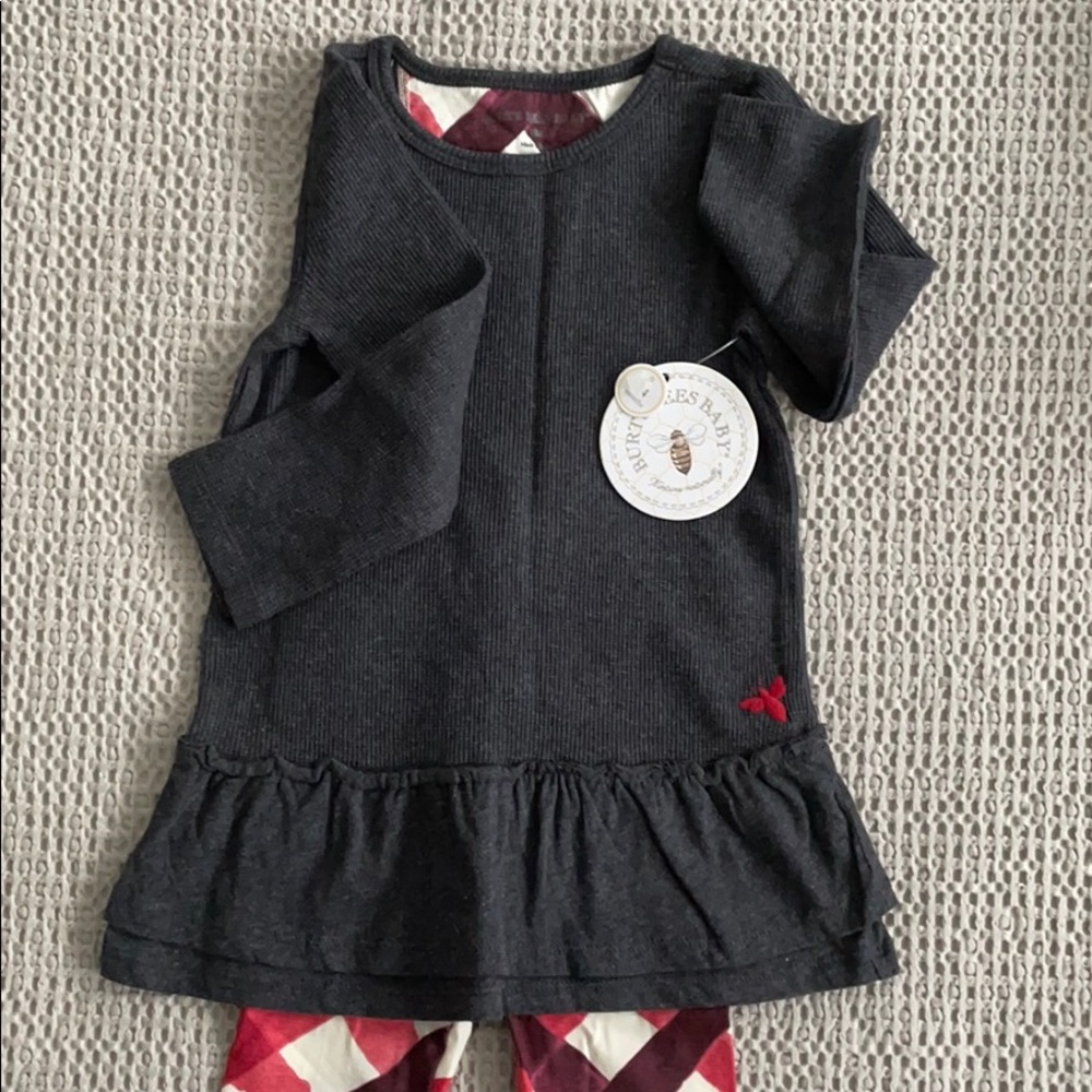 COPY - Burts Bees Baby tunic and leggings set